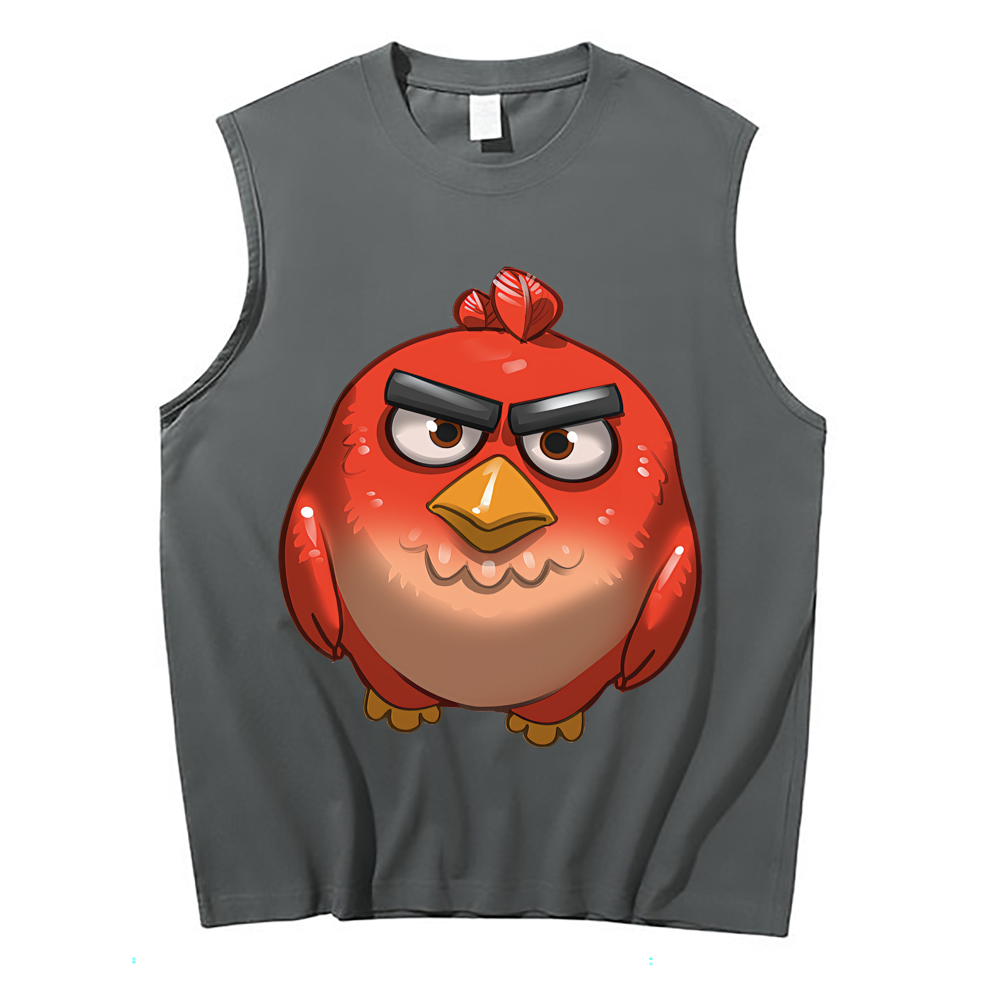 （画像用） Angry Birds アングリーバード コットン100％タンクトップ（フロントプリント）